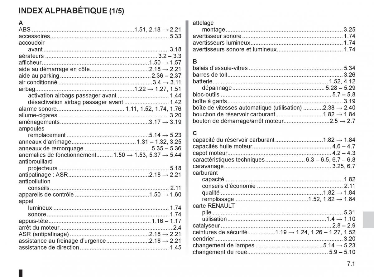 Renault Fluence manuel du proprietaire / page 235