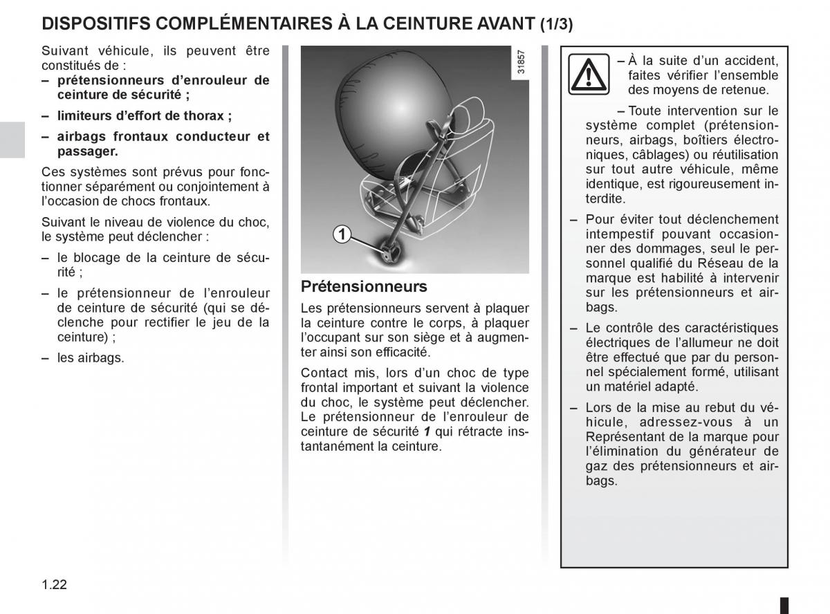 Renault Fluence manuel du proprietaire / page 24