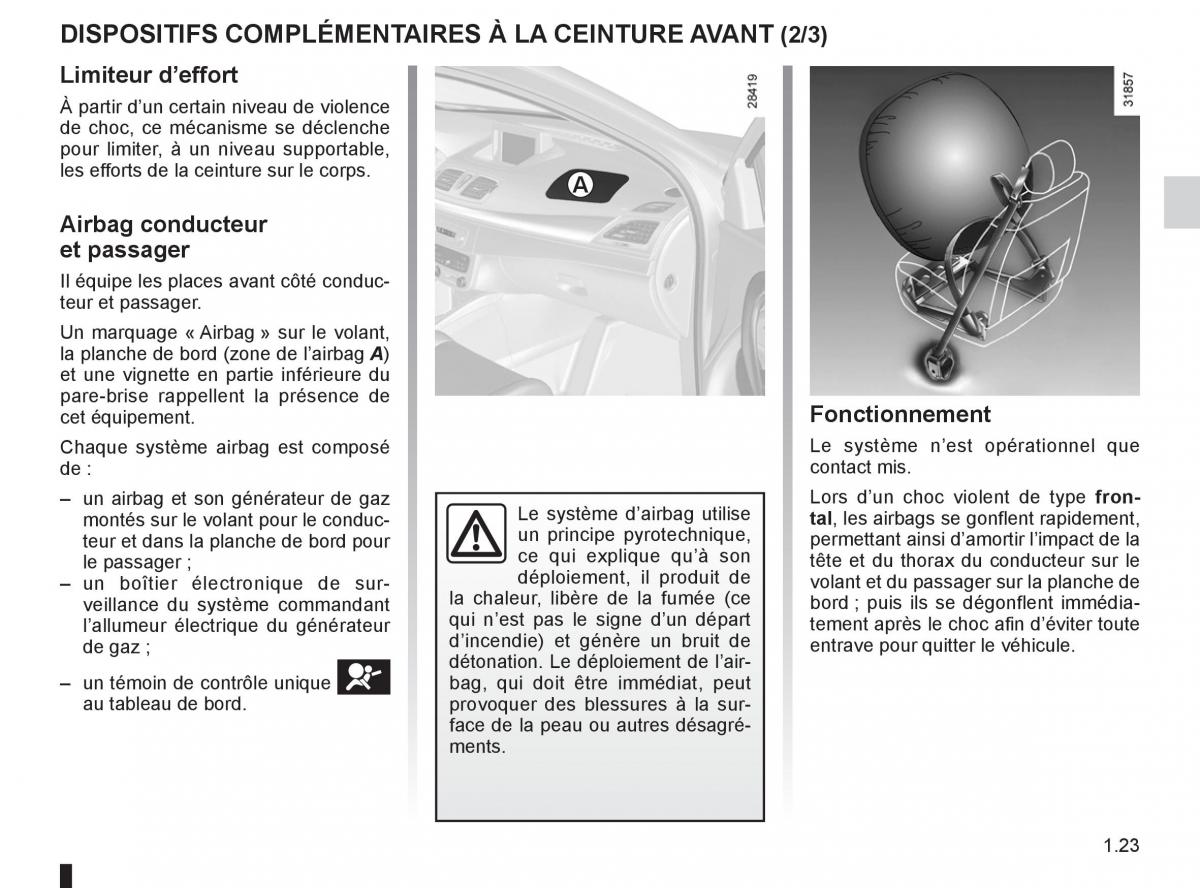 Renault Fluence manuel du proprietaire / page 25