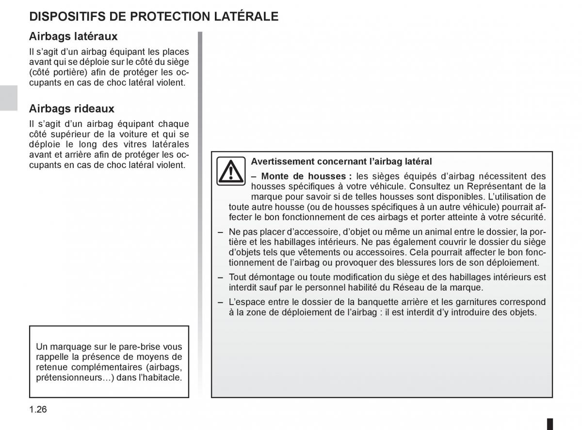 Renault Fluence manuel du proprietaire / page 28