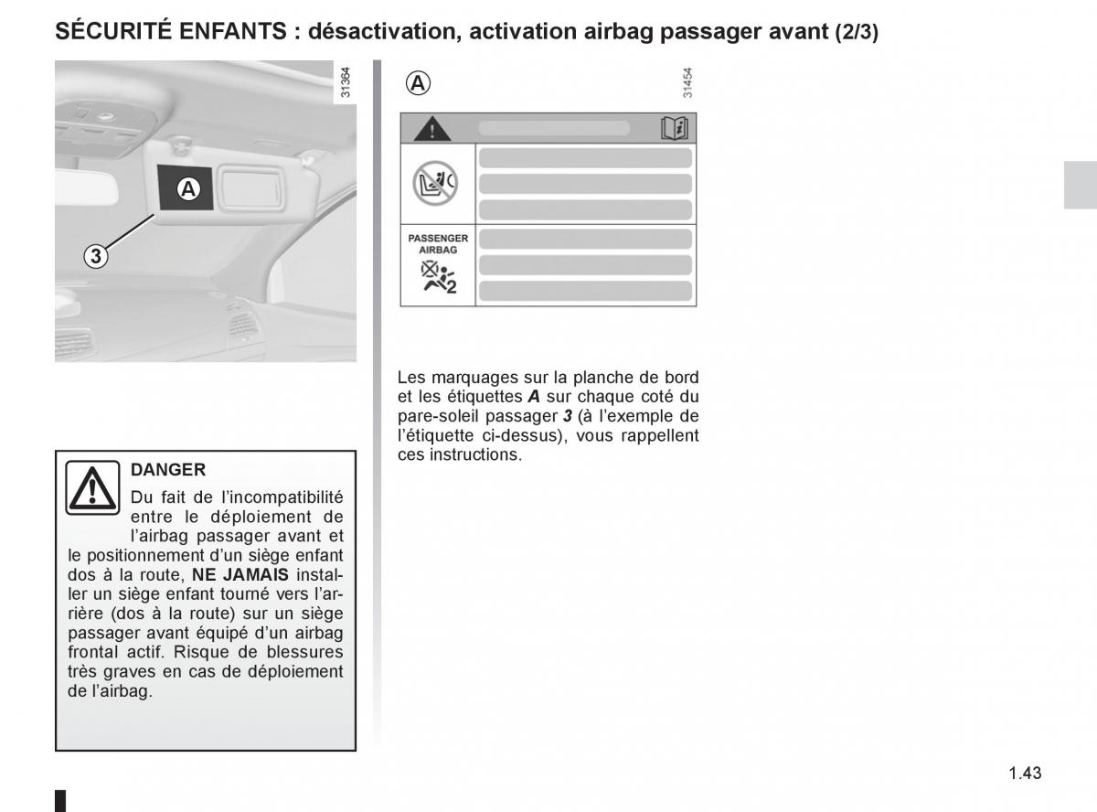 Renault Fluence manuel du proprietaire / page 45