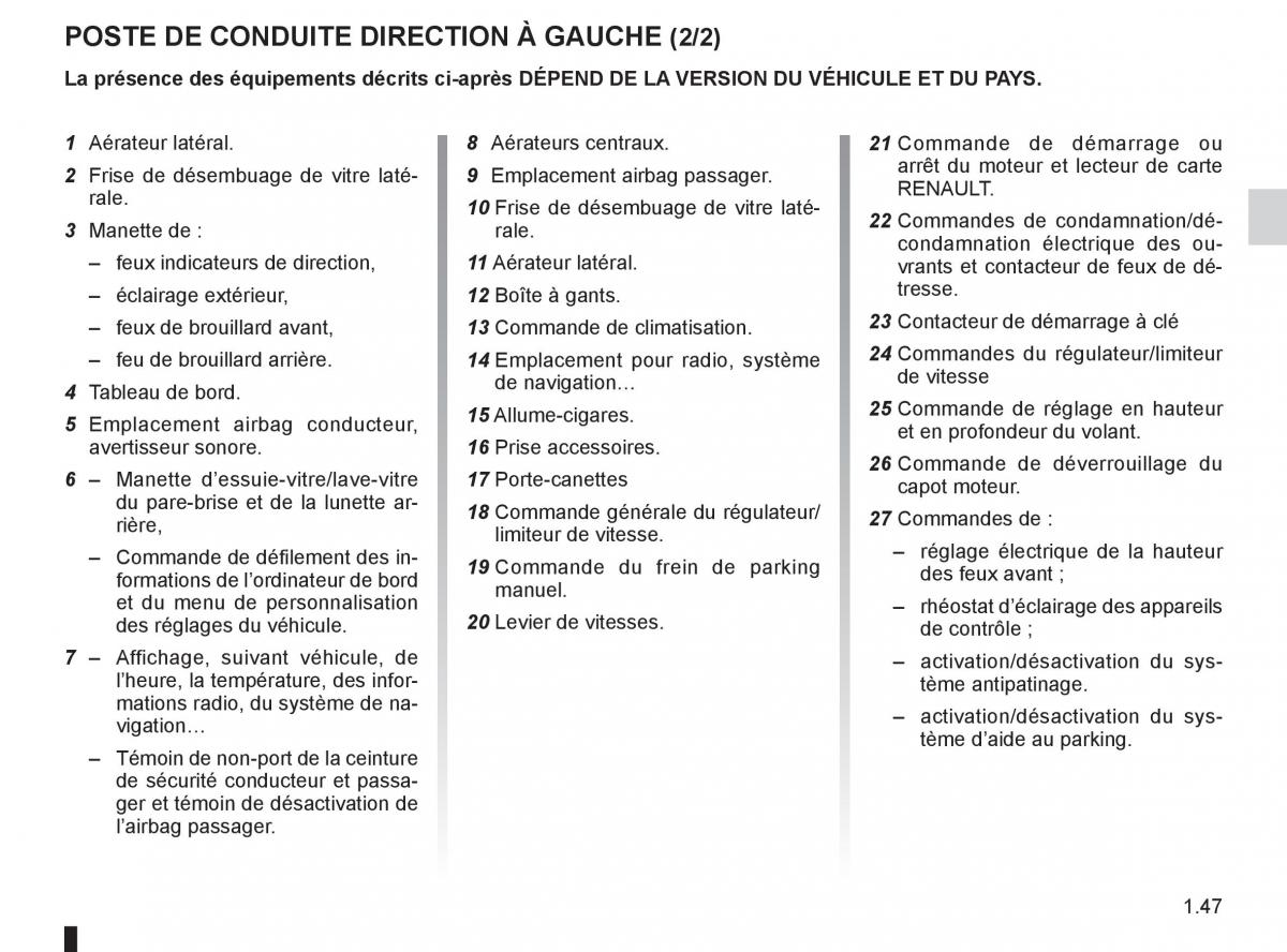 Renault Fluence manuel du proprietaire / page 49