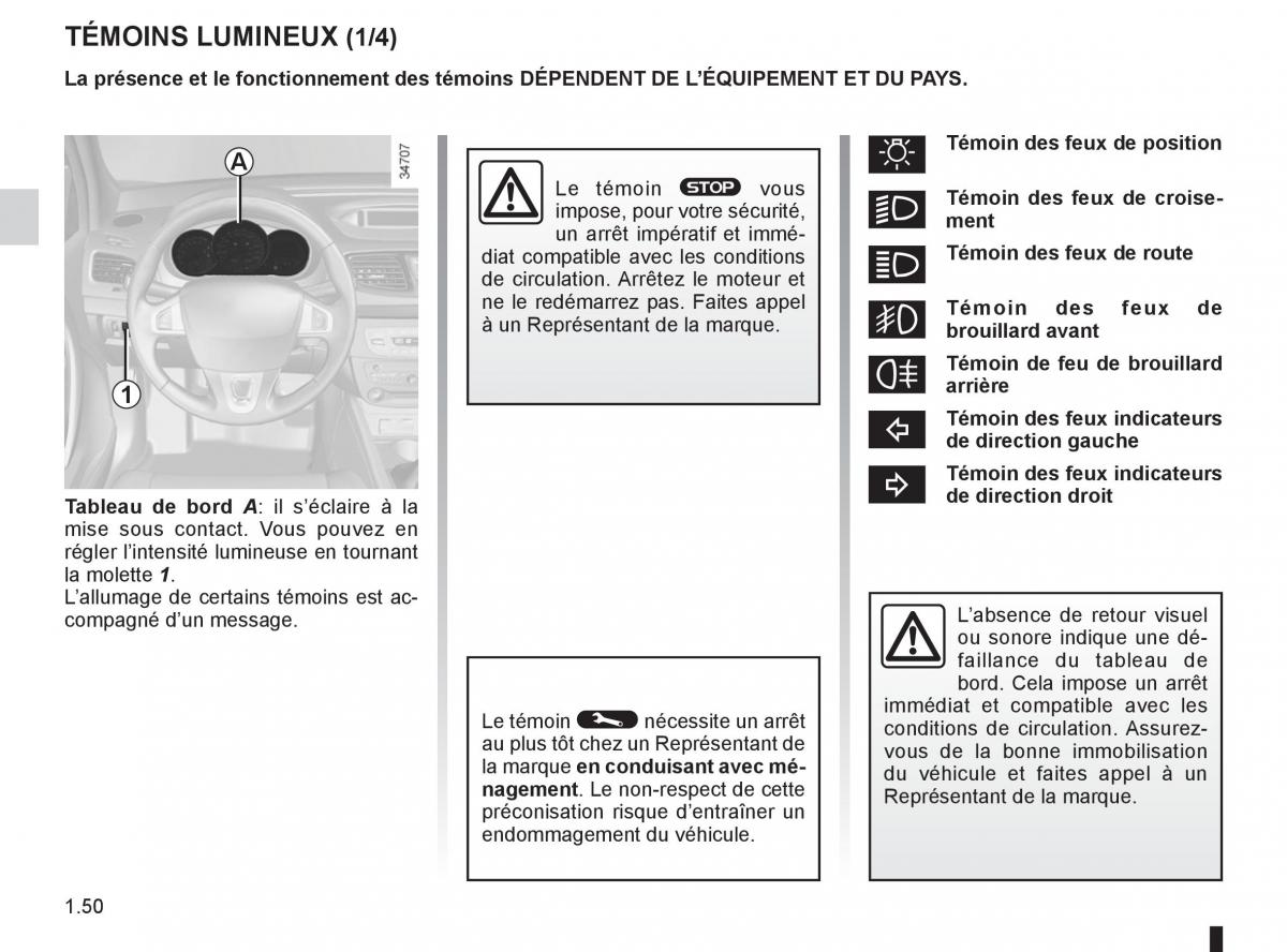 Renault Fluence manuel du proprietaire / page 52