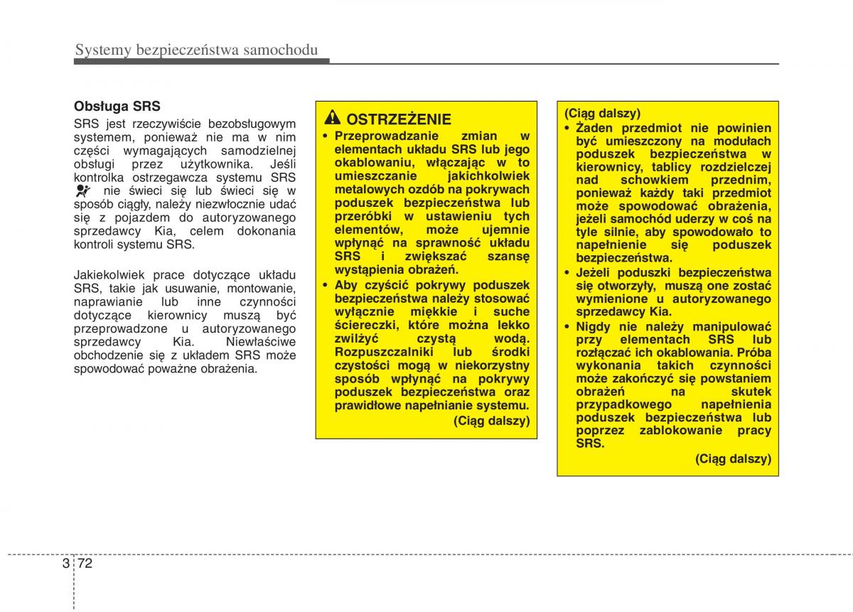 KIA Optima III 3 instrukcja obslugi / page 85