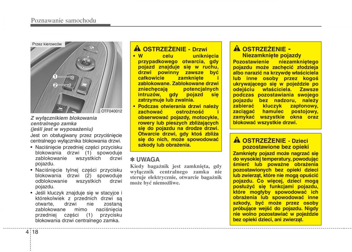 KIA Optima III 3 instrukcja obslugi / page 106