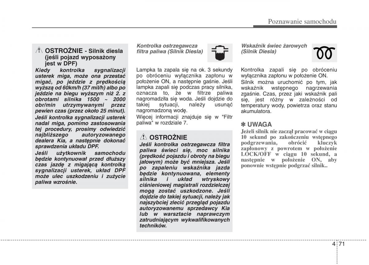 KIA Optima III 3 instrukcja obslugi / page 159