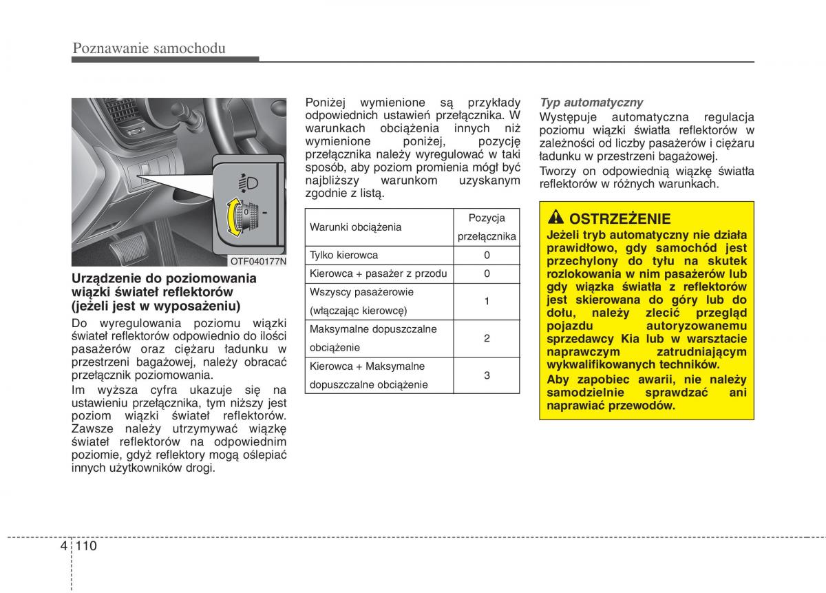 KIA Optima III 3 instrukcja obslugi / page 198