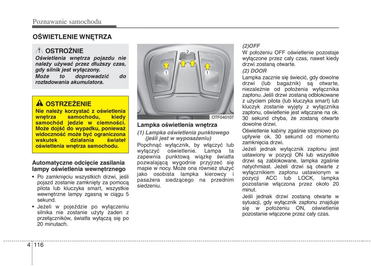 KIA Optima III 3 instrukcja obslugi / page 204