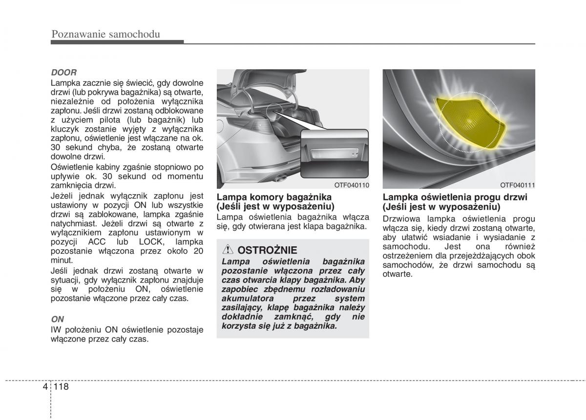 KIA Optima III 3 instrukcja obslugi / page 206