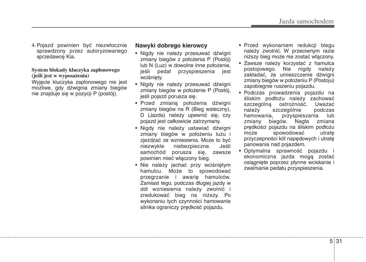 KIA Optima III 3 instrukcja obslugi / page 314