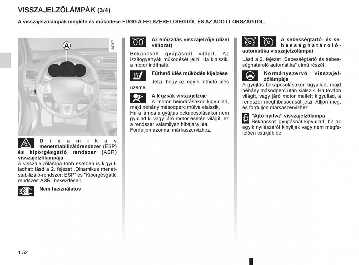 Renault Fluence Kezelesi utmutato / page 56