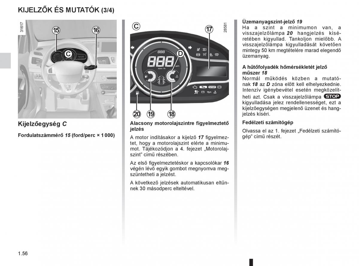 Renault Fluence Kezelesi utmutato / page 60