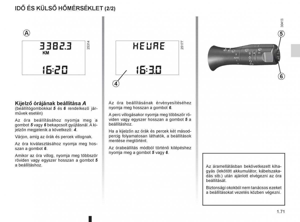 Renault Fluence Kezelesi utmutato / page 75