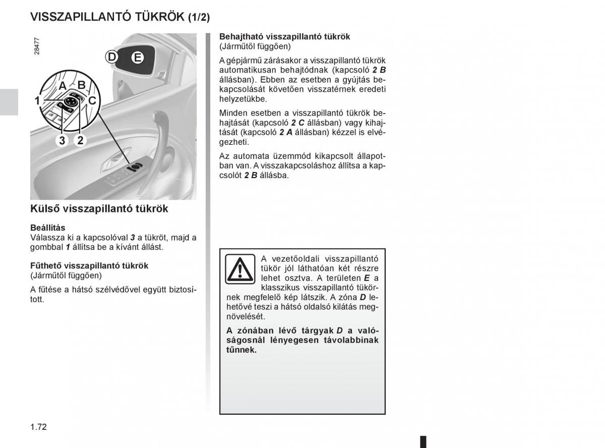 Renault Fluence Kezelesi utmutato / page 76