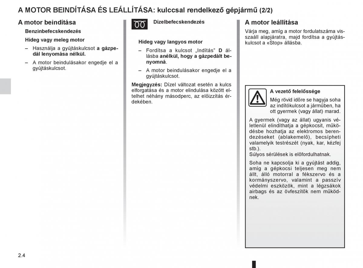 Renault Fluence Kezelesi utmutato / page 92