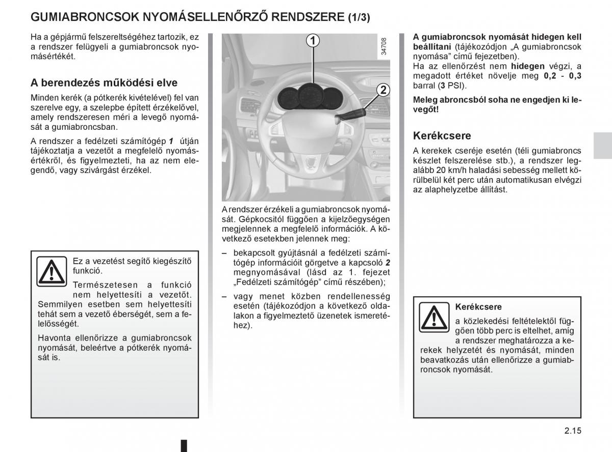 Renault Fluence Kezelesi utmutato / page 103