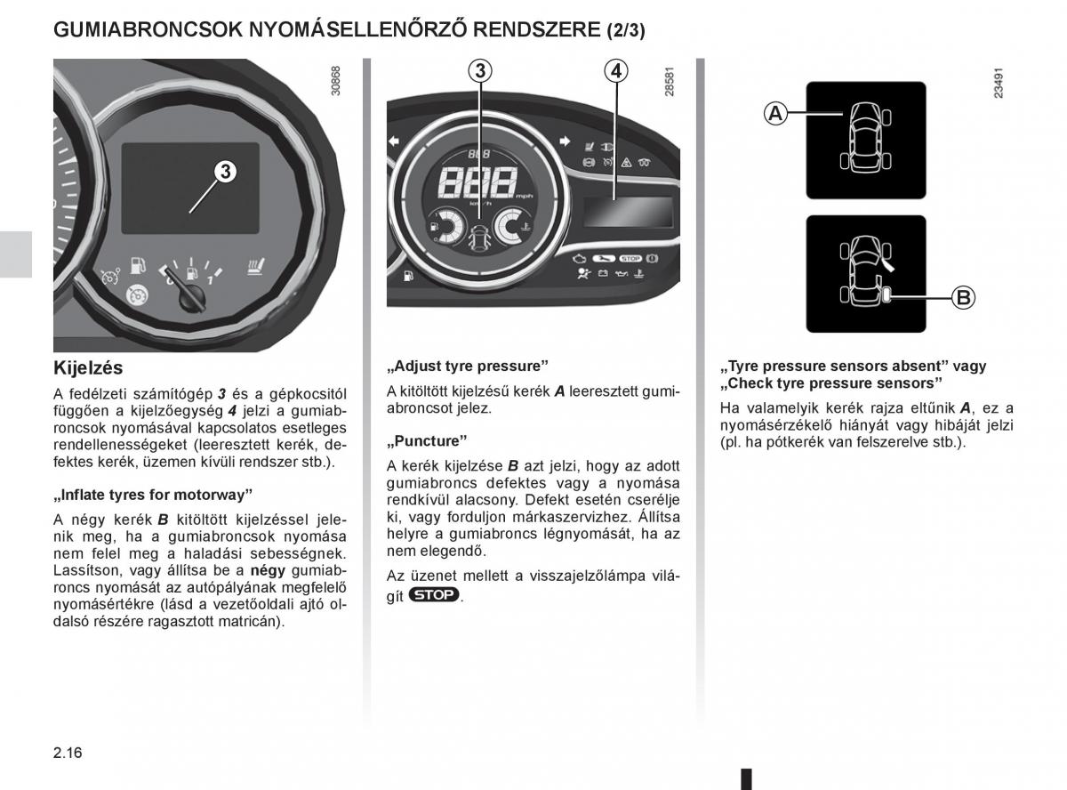 Renault Fluence Kezelesi utmutato / page 104