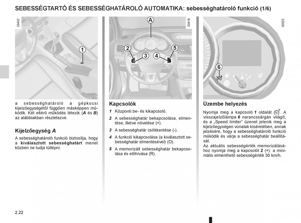 Renault Fluence Kezelesi utmutato / page 110