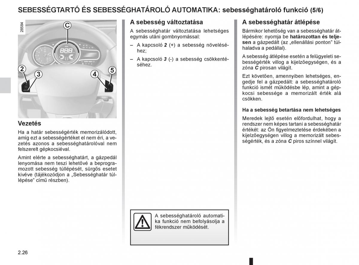 Renault Fluence Kezelesi utmutato / page 114