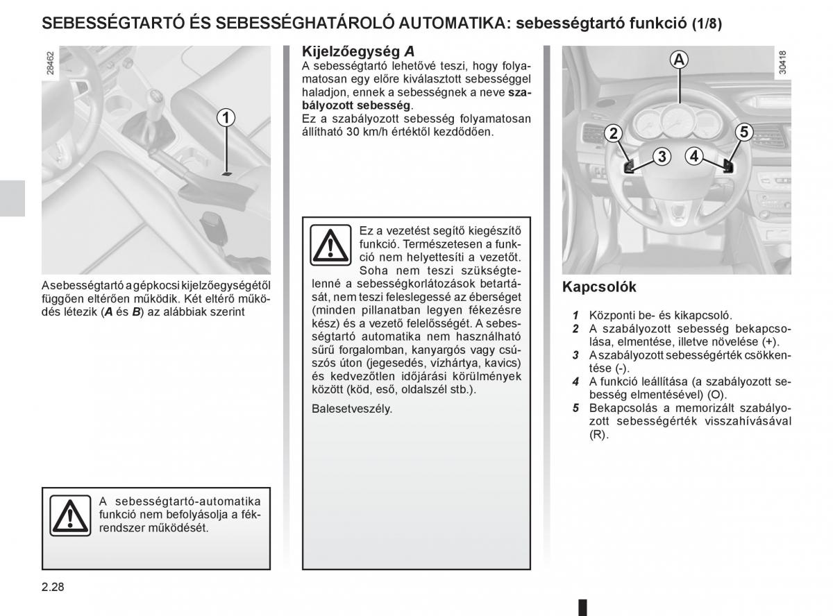 Renault Fluence Kezelesi utmutato / page 116