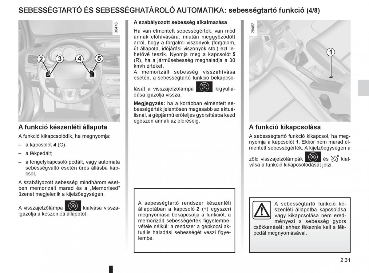 Renault Fluence Kezelesi utmutato / page 119