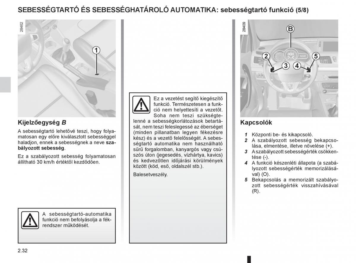 Renault Fluence Kezelesi utmutato / page 120