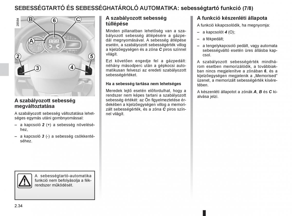 Renault Fluence Kezelesi utmutato / page 122