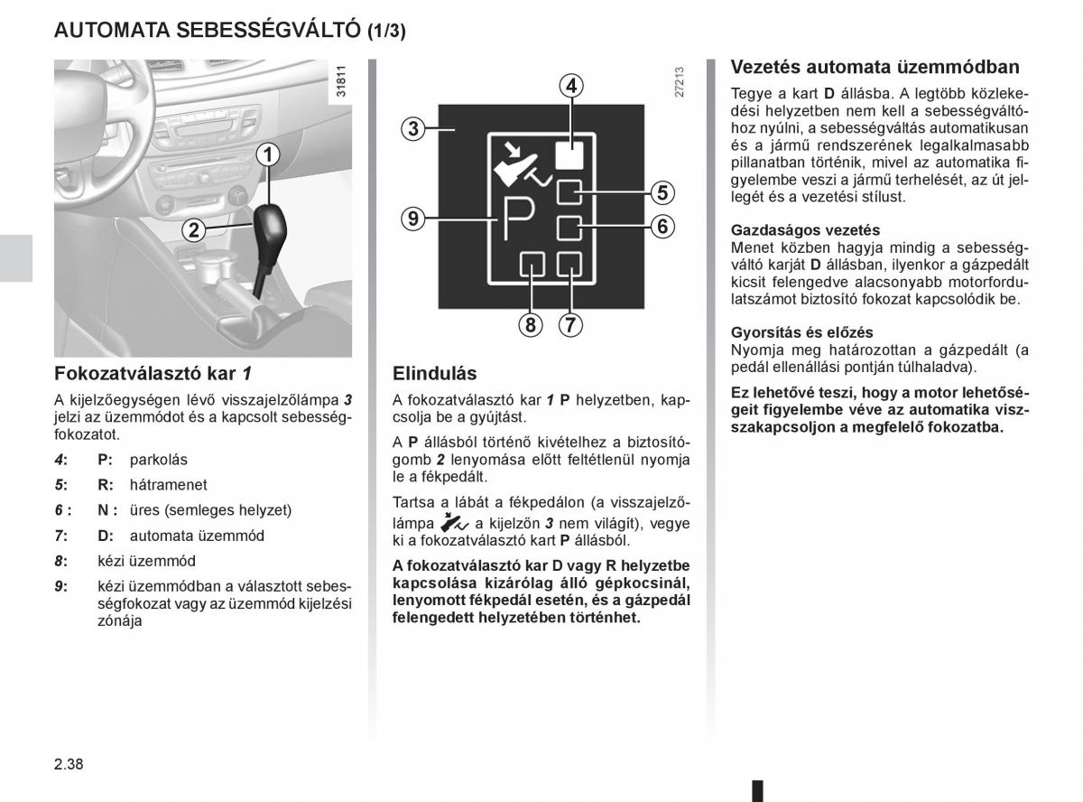 Renault Fluence Kezelesi utmutato / page 126