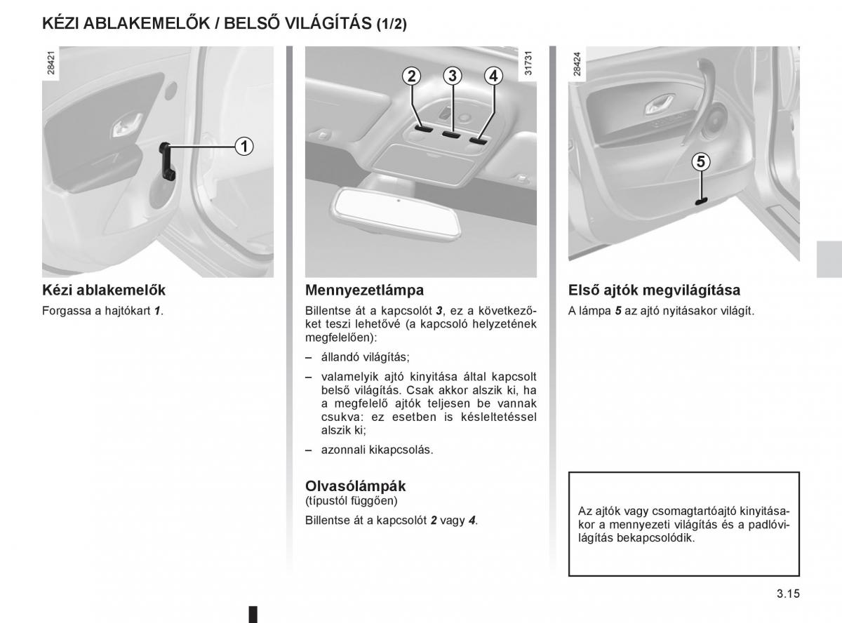 Renault Fluence Kezelesi utmutato / page 143