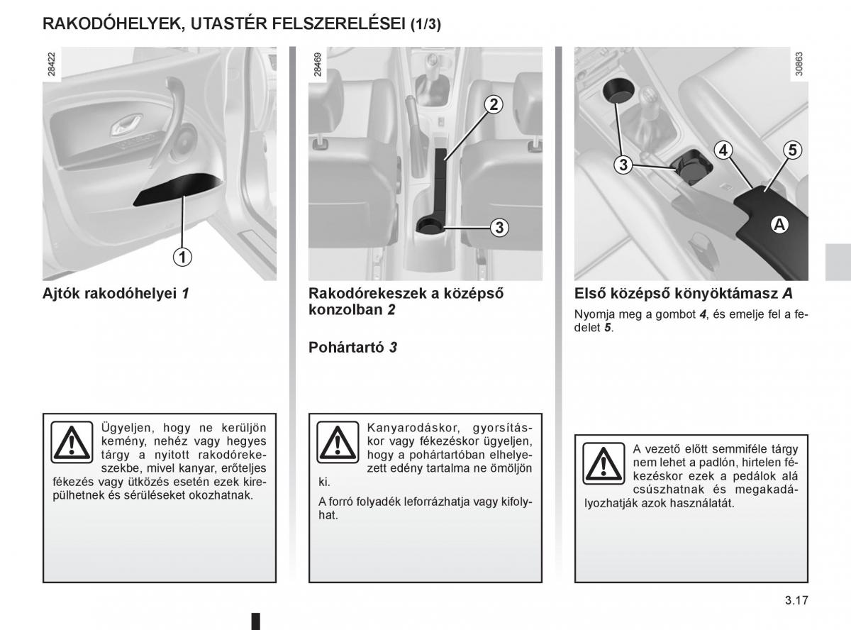 Renault Fluence Kezelesi utmutato / page 145