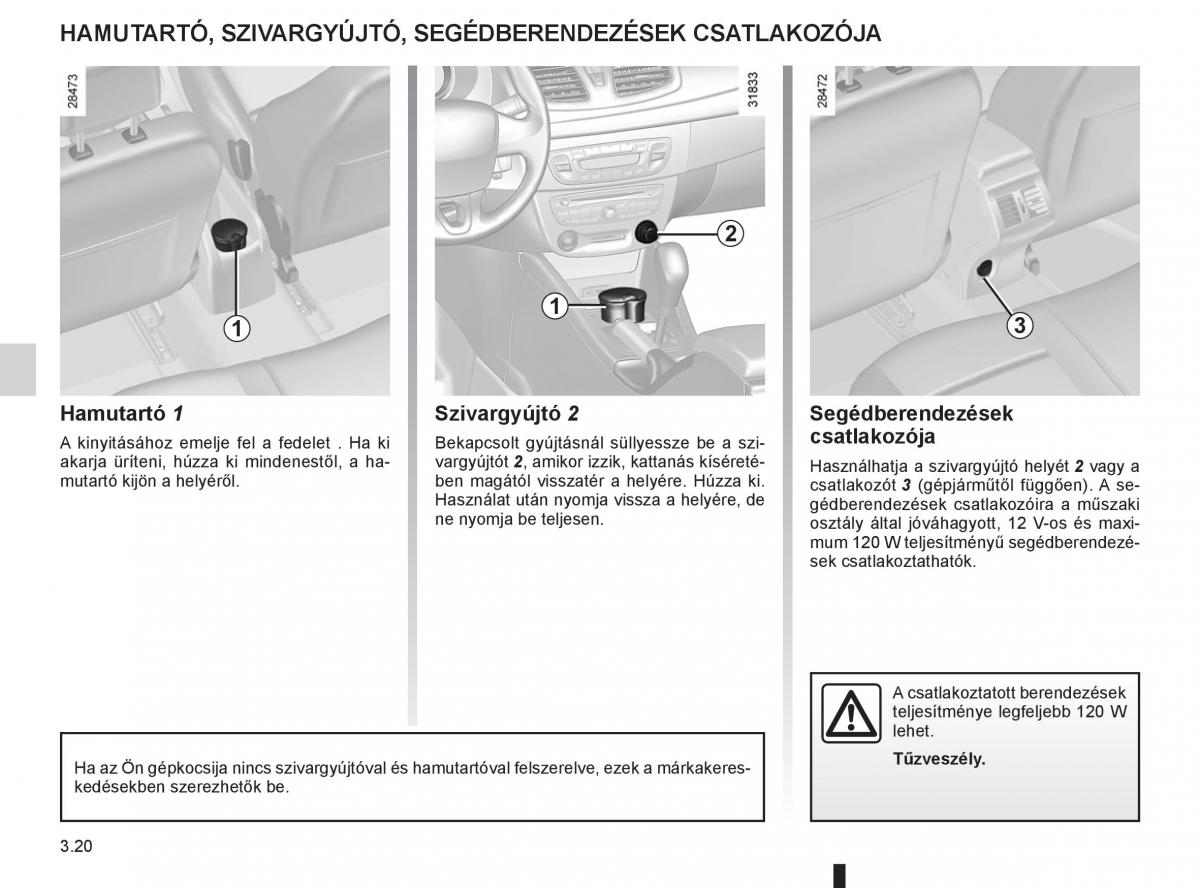 Renault Fluence Kezelesi utmutato / page 148