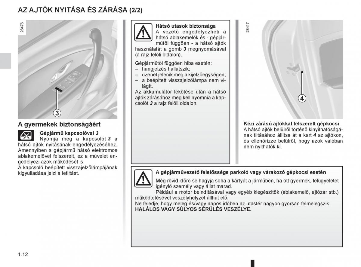 Renault Fluence Kezelesi utmutato / page 16