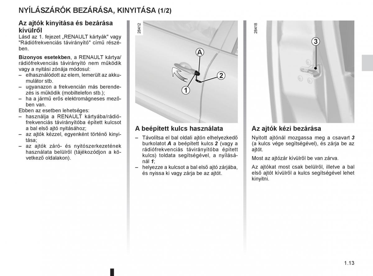 Renault Fluence Kezelesi utmutato / page 17