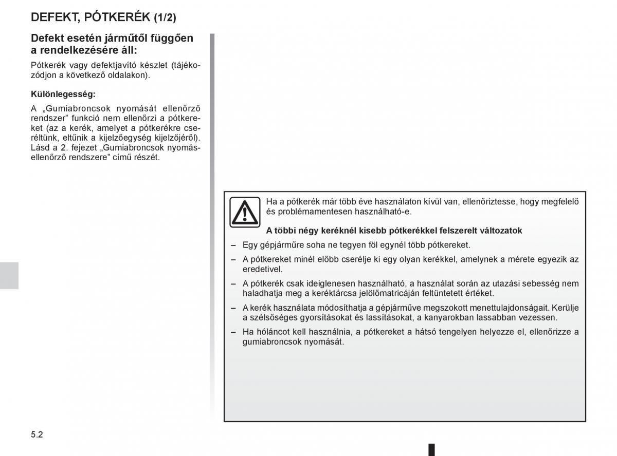 Renault Fluence Kezelesi utmutato / page 174