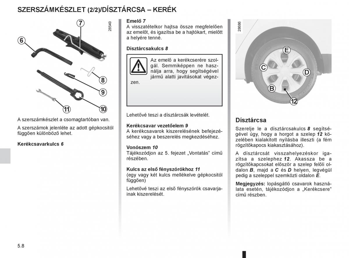 Renault Fluence Kezelesi utmutato / page 180