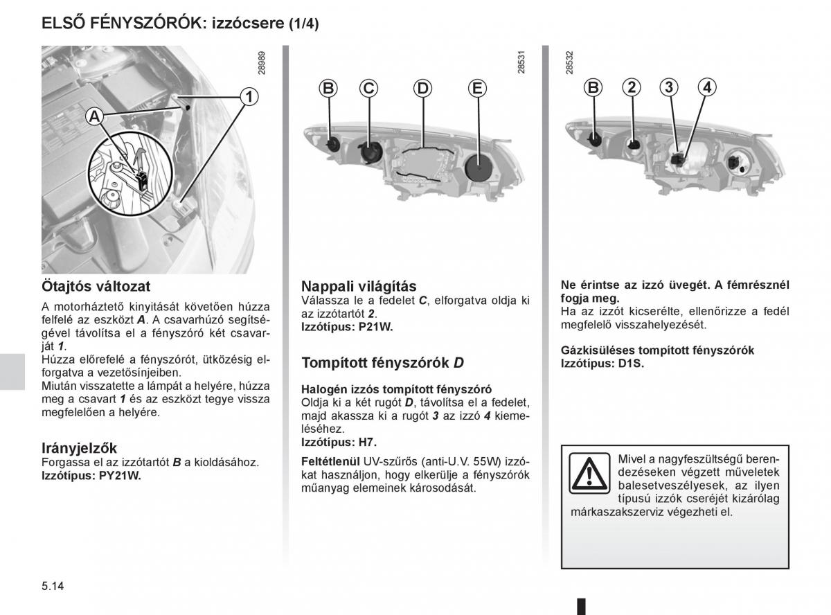 Renault Fluence Kezelesi utmutato / page 186