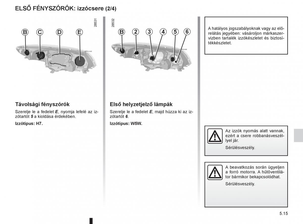 Renault Fluence Kezelesi utmutato / page 187