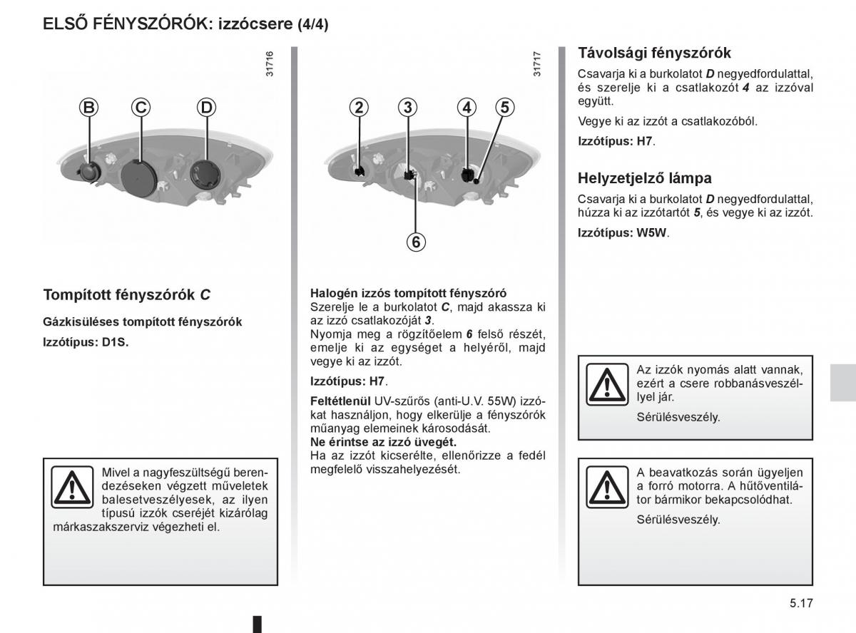 Renault Fluence Kezelesi utmutato / page 189