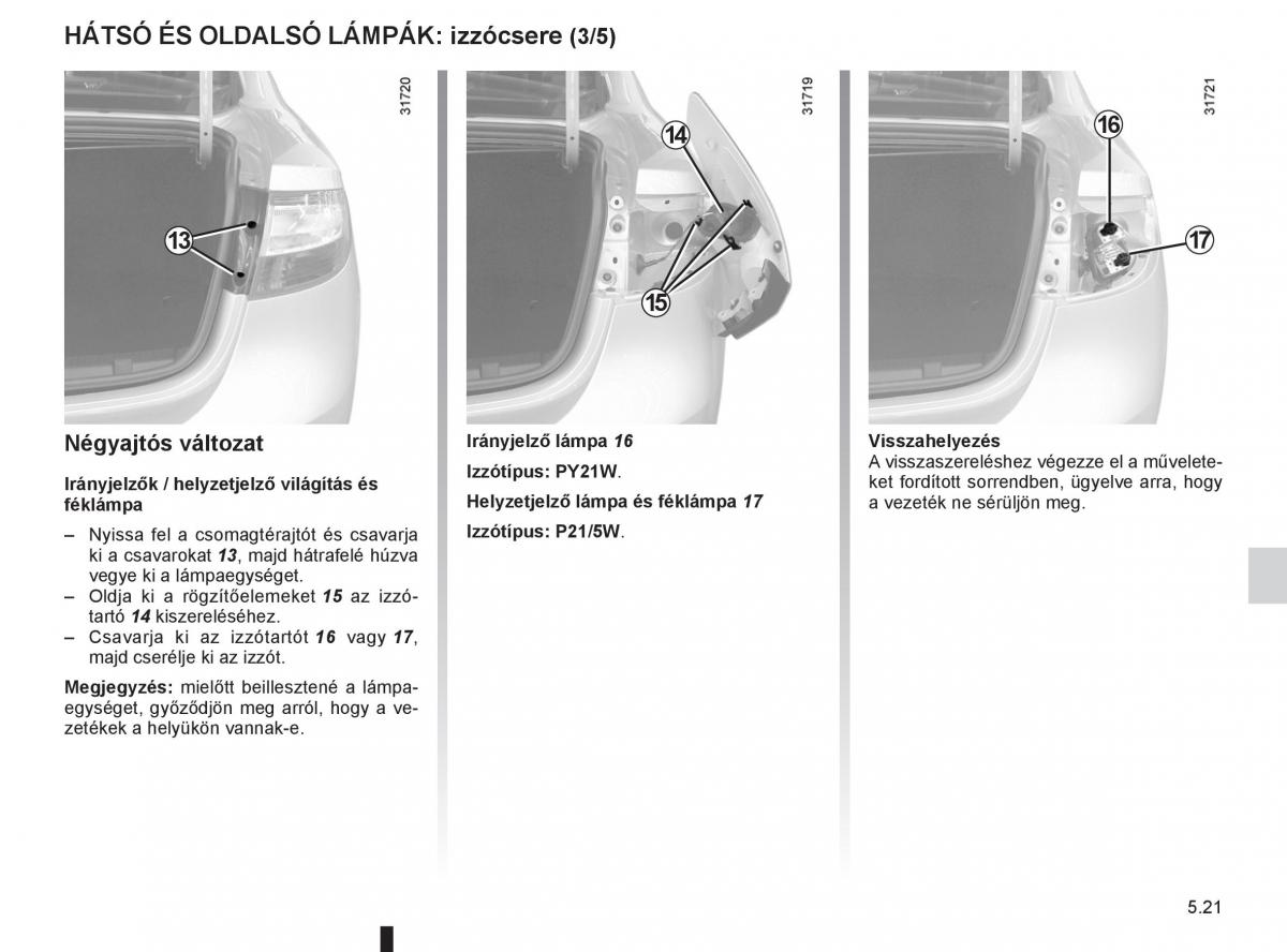 Renault Fluence Kezelesi utmutato / page 193