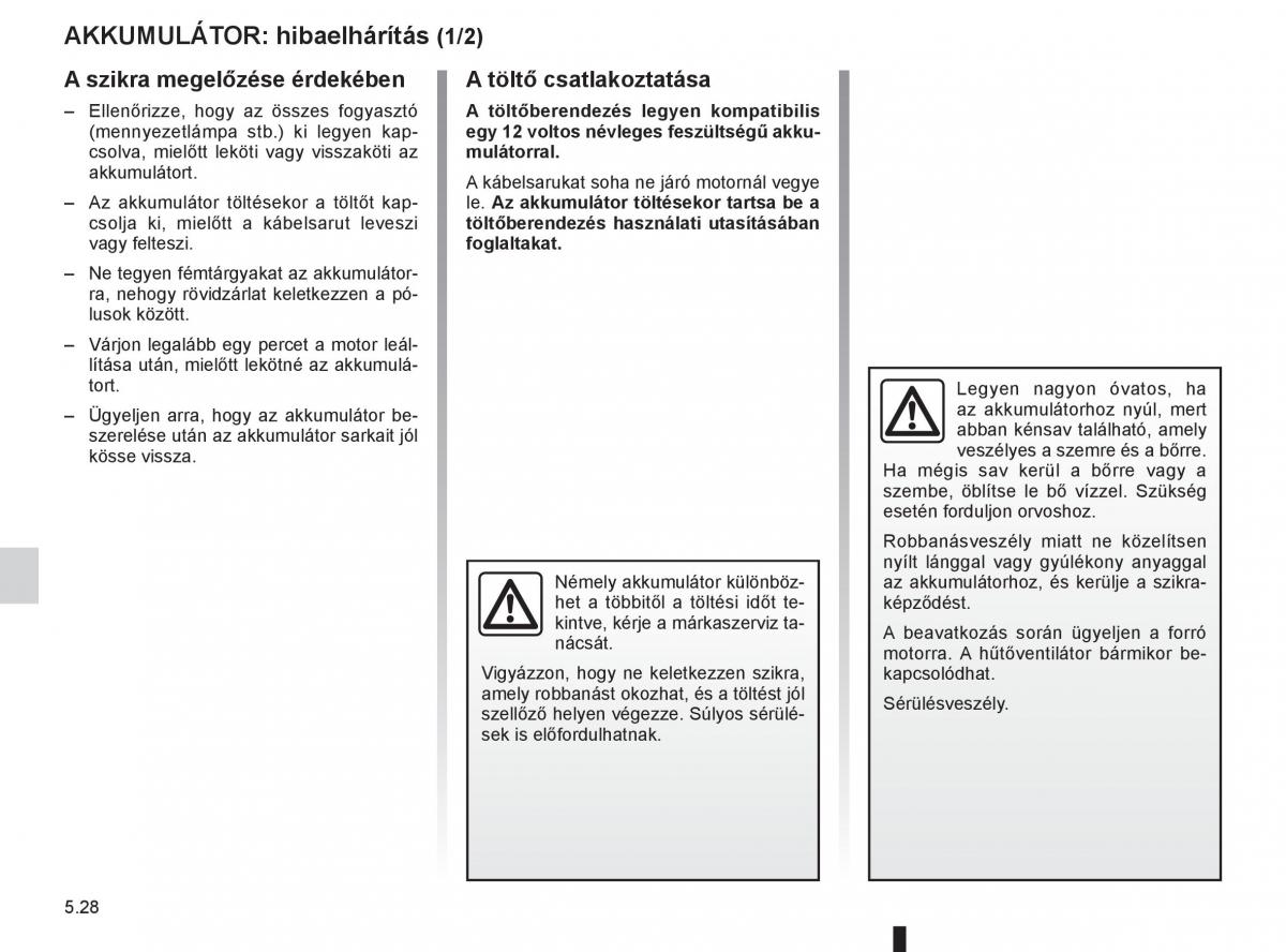 Renault Fluence Kezelesi utmutato / page 200