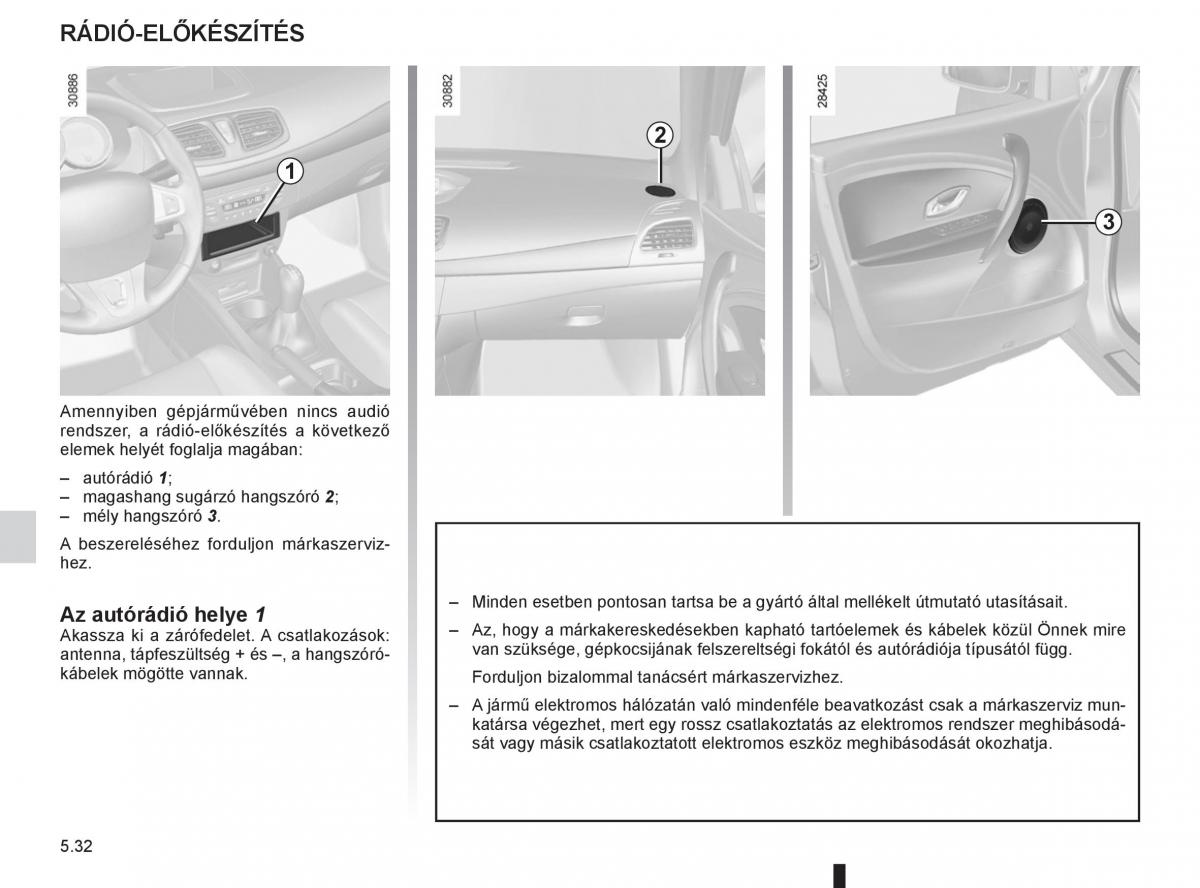 Renault Fluence Kezelesi utmutato / page 204