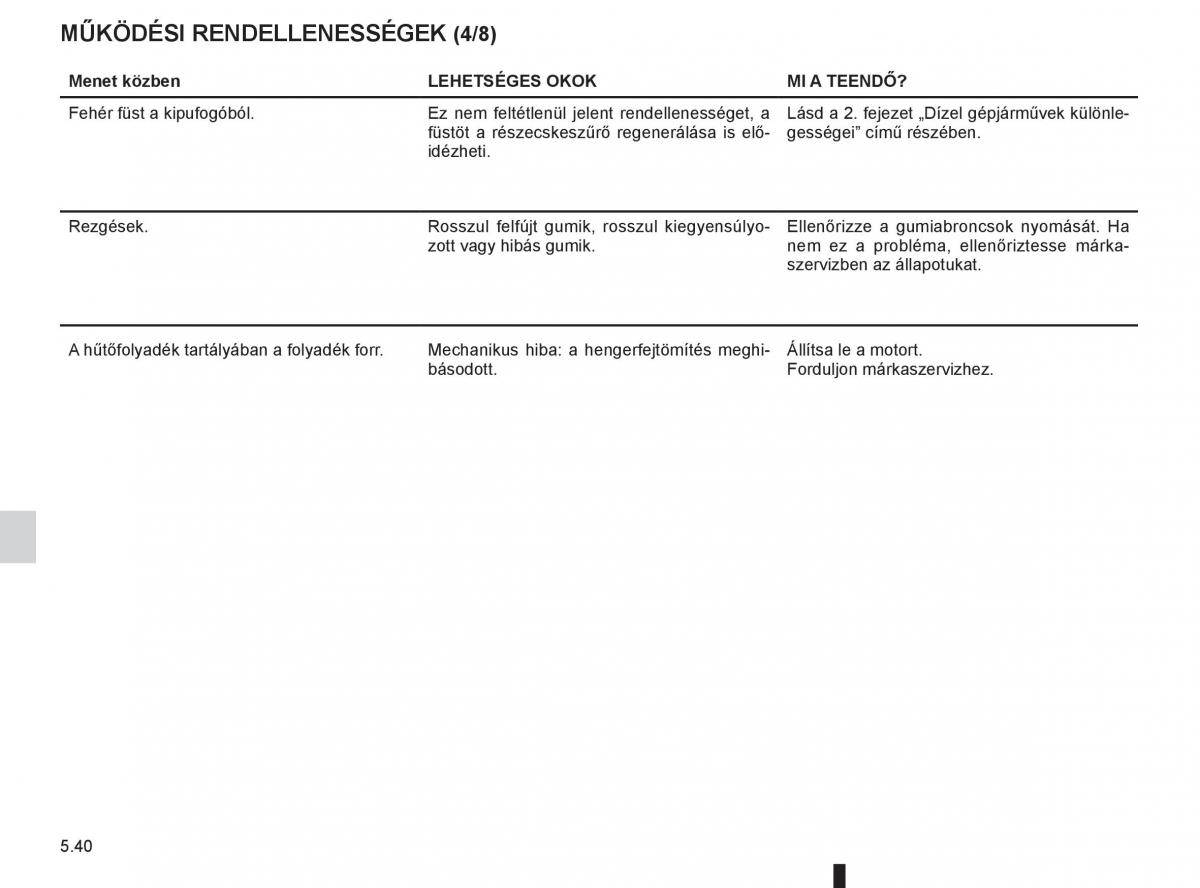 Renault Fluence Kezelesi utmutato / page 212