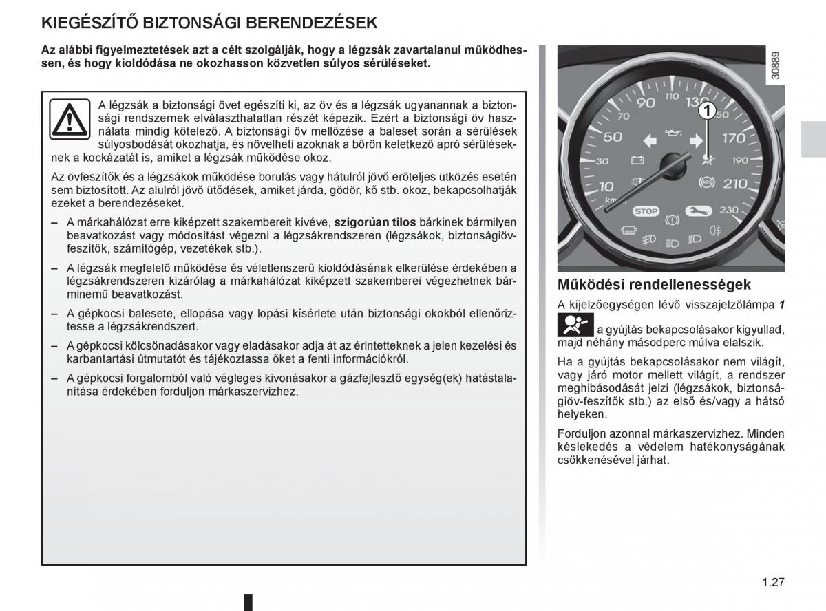 Renault Fluence Kezelesi utmutato / page 31