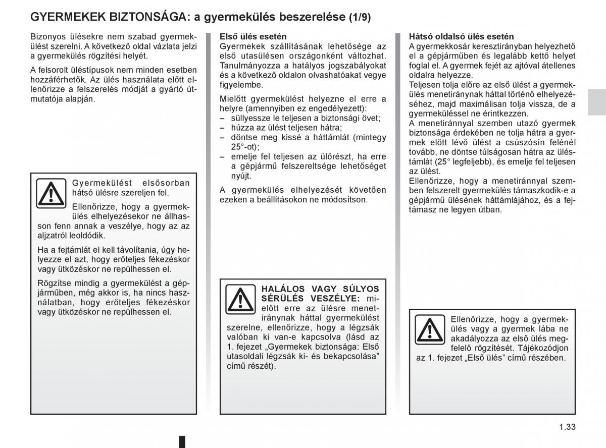 Renault Fluence Kezelesi utmutato / page 37