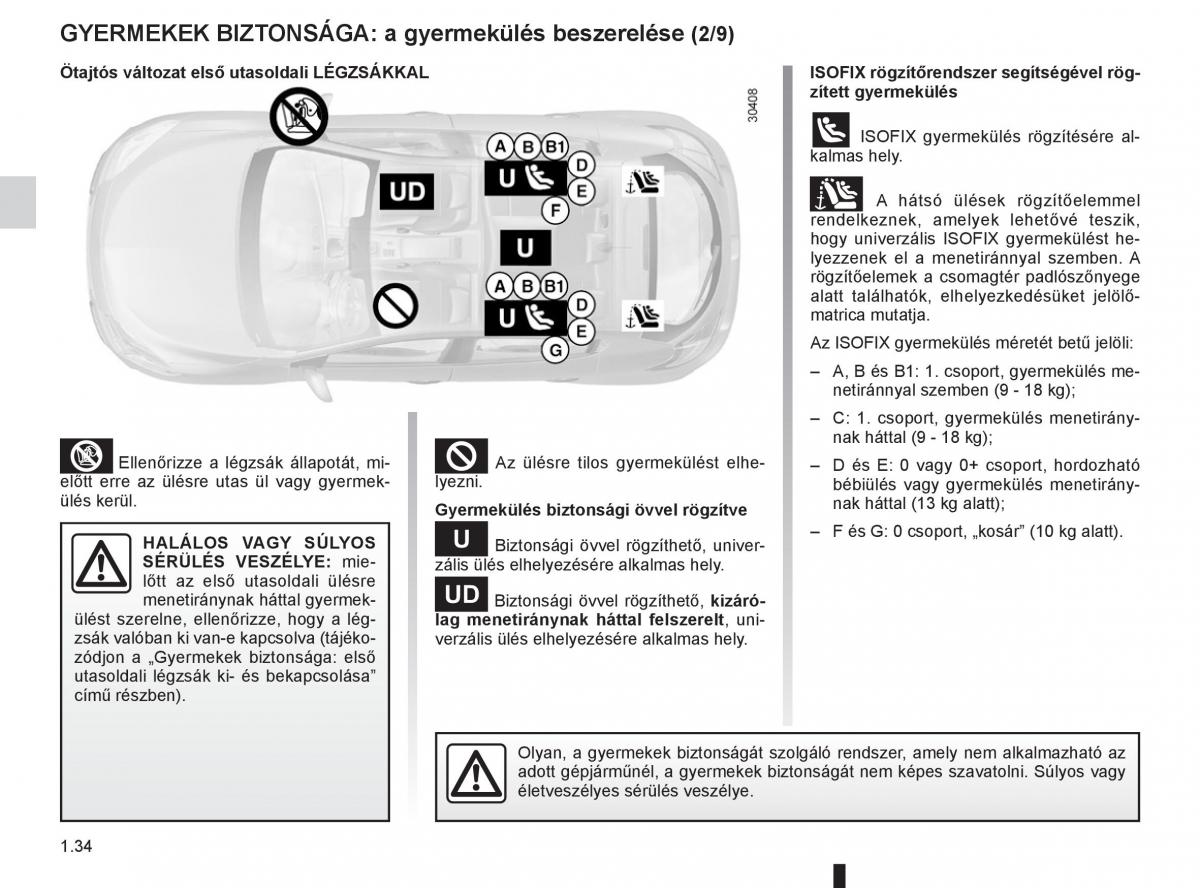 Renault Fluence Kezelesi utmutato / page 38