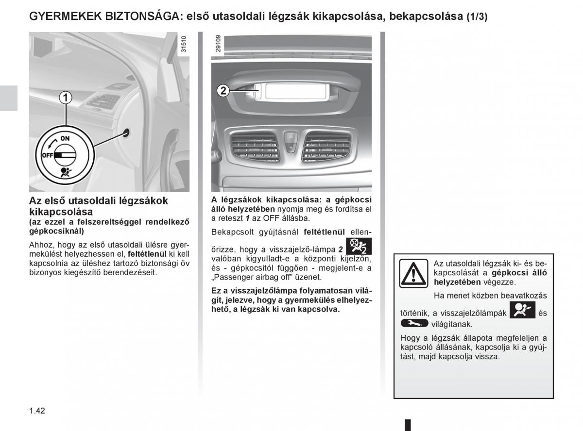 Renault Fluence Kezelesi utmutato / page 46