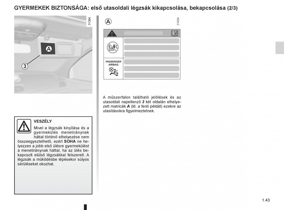 Renault Fluence Kezelesi utmutato / page 47