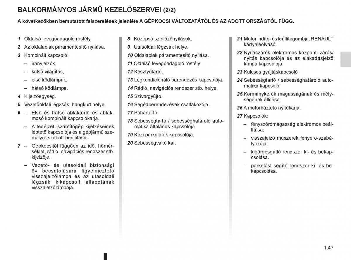 Renault Fluence Kezelesi utmutato / page 51