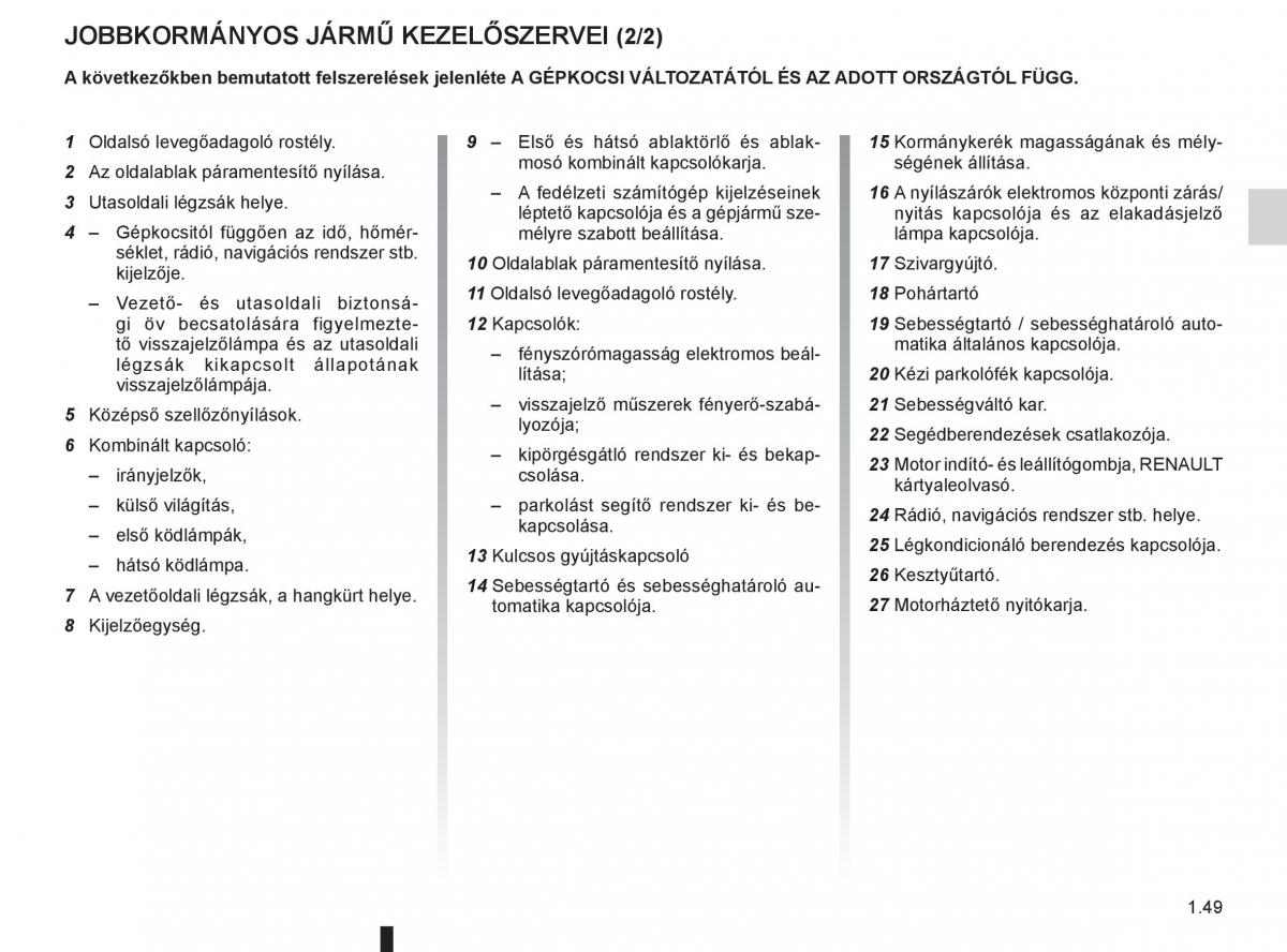 Renault Fluence Kezelesi utmutato / page 53