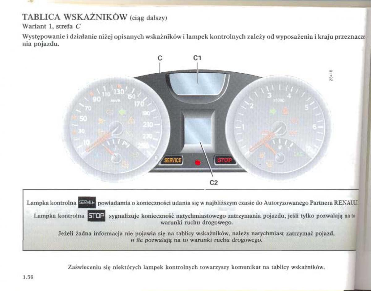 Renault Megane II 2 instrukcja obslugi / page 62